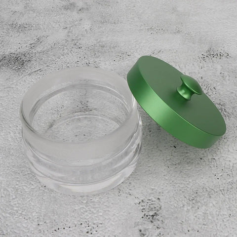 Pro Grade Glass Watch Movement Cleaning Jar With Spill Proof Lid Durable Oil Washing Container For Horologists And Watchmakers Leak Proof Glass Body For Safe Easy Watch Repair And Maintenance on textured surface