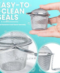 Four Slick Ultrasonic Cleaner Racks With Fine Mesh Weave, small stainless steel cleaning basket, 3-inch, locks securely for tiny gears.
