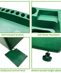 Automatic Golf Tee Machine With Ball Dispenser For Indoor Simulators And Outdoor Ranges showing compartments and controls