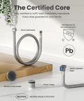 Oil Rubbed Bronze Kitchen Faucet With Pull Down Sprayer Single Handle High Arc Pull Out Spray Head Deck Plate Included cUPC Certified Hose Water Supply And Valve Kit For Easy Durable Kitchen Upgrade with cUPC certified hoses and components