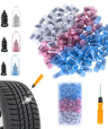 100Pcs Screw In Tire Repair Plugs Kit With Box And Screwdriver For Cars Trucks Motorcycles And More Three Sizes Rubber Nails