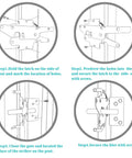 Heavy Duty Gate Latch With Post Mount Automatic Self Closing Door Latch installation steps for Wooden and Vinyl Fences