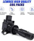 Mazda Ignition Coils Four Pack For Mazda 3 2.0L 2.3L 2.5L MX5 CX7 2006 2007 2008 2009 2010 2011 2012 2013 Coil Packs with LCWRGS