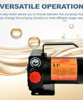 3.7 GPM 110V AC Fuel Pump Kit With Handle Workhorse Self Priming Oil Transfer Pump for versatile operation