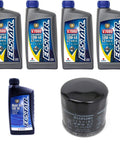 Suzuki All In One Oil Change Kit For DF25 DF30 DF25V Twin DF25A DF30A 40 50 60 70 Outboard With 4 Quarts ECSTAR V7000 Oil, Filter 1651087J00, And 1 Quart Hypoid Gear Oil 80W90 OEM Suzuki Parts
