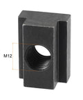 Beefy M12 Thread T Slot Nuts In Alloy Steel With Black Oxide Finish Grade 8 Point 8 For Through Slot Fixtures 10 Pieces 13 Point 5 Mm Slot Width 8 Mm Slot Depth T Nuts For Clamps And Jig Setups, M12