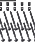 Rock Solid M6 X 80 Mm Hex Socket Cap Bolts With Barrel Nuts Knockout Grade Hardware Set, 24 pieces including Allen wrench.