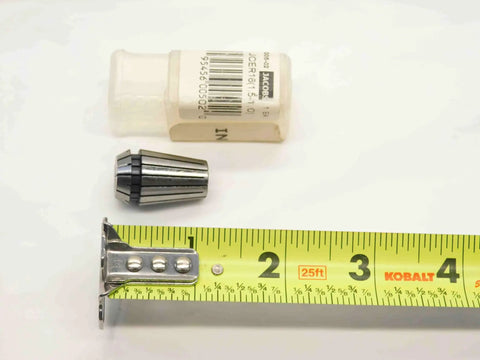 Brand New Jacobs Er16 Collet Chuck For Precision Machining 80005-02 Metric Size 1.5mm Down To 1.0mm and measuring tape