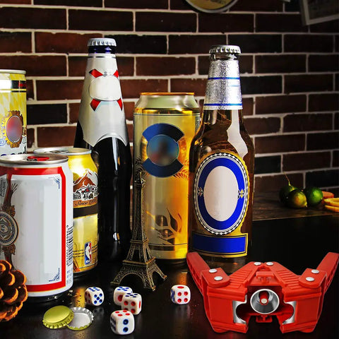 Double Lever Manual Bottle Capper With Magnetic Cap Holder And 144 Beer Caps For Homebrew Sealing Rock Solid Abs Body No Sweat Design Ideal For The Craft Beer Community Steady Grip Reliable Performance And Crisp Hermetic Seals On Demand