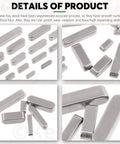 Heavy Duty Pro Grade 140Pcs Feather Keys And Woodruff Key Set 16 Sizes with rounded ends for industrial use