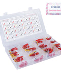 16 Piece Electrical Test Lead Kit Model 5299367 with terminal adapters, cables, in clear plastic case for automotive diagnostics.