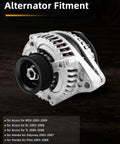 Alternator Replacement For Acura MDX RL TL Honda Odyssey Pilot Ridgeline 12V 130A Clockwise Rotation IR Regulator IF Fan Ready