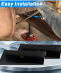 2 Pack 2 Inch 4 Degree Steel Leaf Spring Shims for angle correction under vehicle suspension, black 1045 steel.
