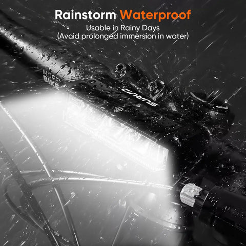 Ultra Bright 1000 Lumen USB Rechargeable Bike Headlight With Dual Beam Design waterproof in rain