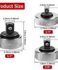 Compact Finger Ratchet Wrench Set With One Quarter Inch Three Eighths Inch And One Half Inch Mini Ratchets For Auto Repair And Home Mechanical Fixes Go To Tool Carbon Steel Reversible Thumb Wheel Wrenches For Tight Spaces showing product size dimensions