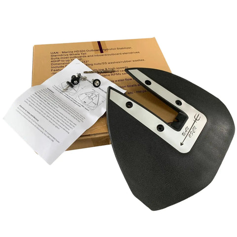 Whale Tail Hydrofoil Stabilizer Fin Kit For Outboard And Stern Drive Motors Universal Fit 14.5 Inch High 17 Inch Wide 40 300 HP