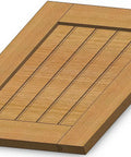 Wooden panel crafted using Shaker Style Router Bit Set For Stile And Rail Cabinets On Plywood Panels, 3D view