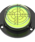 Mini Circular Bubble Level For Camera Tripods And Turntables, Portable On The Go Precision Horizontal Alignment Tool, top view
