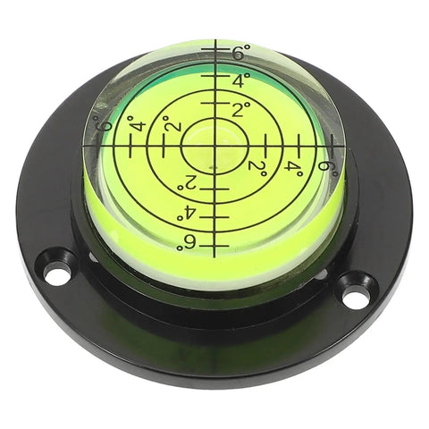 Mini Circular Bubble Level For Camera Tripods And Turntables, Portable On The Go Precision Horizontal Alignment Tool, top view