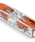 DIY Friendly Lever Nut Inline Wire Connectors 221 Series with clear body and easy grip levers for quick secure electrical joints.