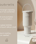 Portable Breast Milk Cooler With Two 17 Oz Glass Bottles Delivers 24 Hours Of Totally Reliable Ice Free Cooling in light portable design.