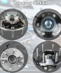 Pair Of Front Wheel Hub And Bearing Assemblies 515097 Direct Replacement For 2007 To 2014 2WD Vehicles Front Hubs