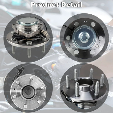 Pair Of Front Wheel Hub And Bearing Assemblies 515097 Direct Replacement For 2007 To 2014 2WD Vehicles Front Hubs