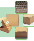 Heavy Duty 20 Pack Of 10X10X3 Inch Brown Corrugated Cardboard Shipping Boxes With Smooth Finish Edges showing various angles and details.