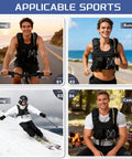 Hydration Chest Vest With 2L Water Bladder, Lightweight Running Backpack For Women And Men in cycling, running, skiing, camping scenes