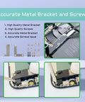Complete Internal Bracket And Screw Replacement Kit For iPhone 11 Pro Max with detailed metal brackets and screws shown
