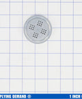 Durable Pasta Maker Shaping Disc For Spaghetti And Noodles Attachment Replacement on a grid background