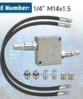Mini Excavator Cushion Valve Kit For One Quarter Inch Hydraulic Hoses With M14x1.5 Threads Fits Hydraulic Swivel Motors And Most Small Machines Durable Replacement Part For Smooth Quiet Operation including hoses and valve components