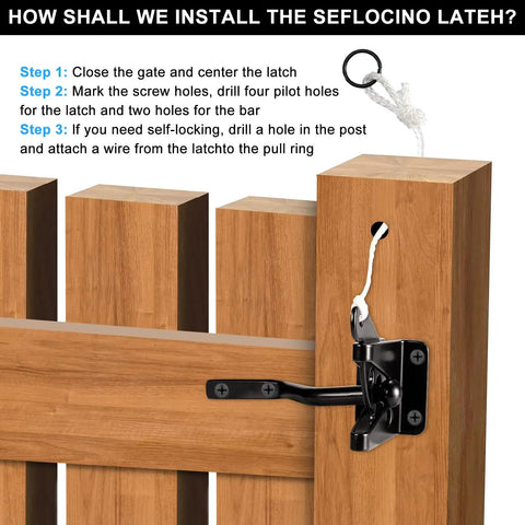 Heavy Duty Gate Hardware Kit For Wood Fence With Corner Brace Brackets Anti Sag Frame Latch And Hinges For Durable Wooden Driveway Gate Black Sturdy Triangular Design For Maximum Stability And Easy Install