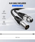 NW-040 Cardioid Dynamic Microphone XLR Cable, 13.1ft, sturdy metal housing, unidirectional pickup for vocals, instruments, and streams