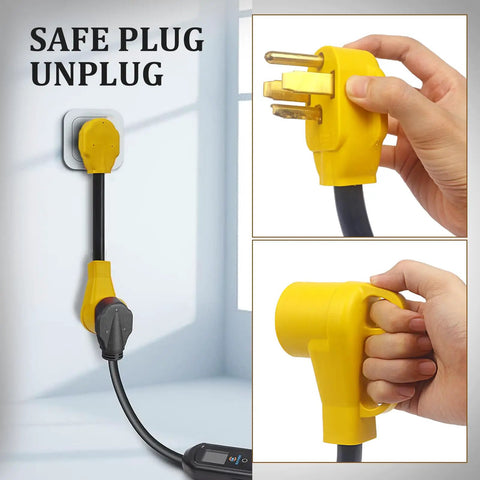 30 Amp Dryer To 50 Amp EV Charger Adapter Cord For Home Charging 14 30P To 14 50R Conversion For Tesla RV And Other EVs