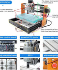 Upgraded 3018 Pro CNC Router Kit With Offline Controller E Stop XYZ Limit Switches 3 Axis Precision DIY Desktop Engraving