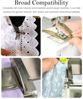 All In One Pro Grade Adjustable Overlock Sewing Gauge For Serger Machine Multi Purpose Serger Guide with lace ribbon feeding