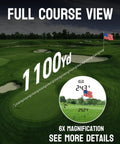 Compact Golf Rangefinder With Slope Mode And Magnetic Mount Tournament Legal Yardage Calculator For Precise Distances On Any Terrain Dope Pin Seeker And Budget Friendly For Practice Rounds And Course Play, 6x magnification view of golf course