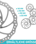 Beefy Stainless 160mm Disc Brake Rotor for Shimano and SRAM, Heavy Duty MTB Bike Rotor With Crisp Braking