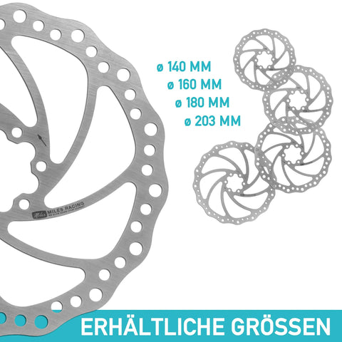 Beefy Stainless 160mm Disc Brake Rotor for Shimano and SRAM, Heavy Duty MTB Bike Rotor With Crisp Braking