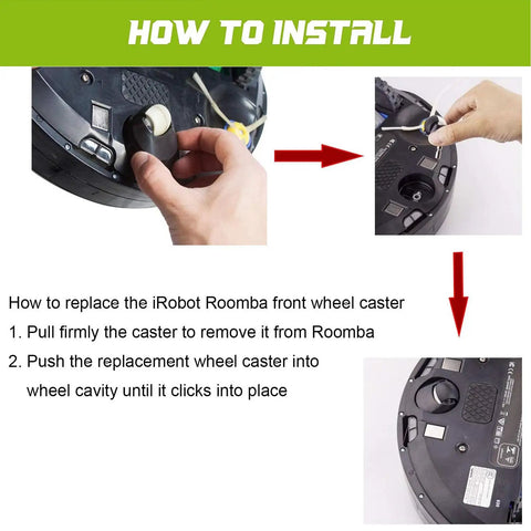 Fresh Replacement Kit For iRobot Roomba 500 Series Designed For Green Or Red Cleaning Head Loaded With Tough As Nails Rollers Filters Side Brushes And Front Caster Wheel To Keep Your Bot Running Smooth