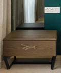 Wooden cabinet with a Branch Shaped Cabinet Handles Four Piece Set Vintage Retro Metal Drawer Knobs For Wardrobe Kitchen Bathroom Cupboard Easy Install Single Hole Mount Classic Furniture Pulls For Cabinets And Doors installed.