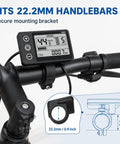 Backlit LCD Display Screen For E Bikes Fits Q20, H20, H26 Pro Electric Bicycles With Easy Speedometer Readout Waterproof ABS Shell