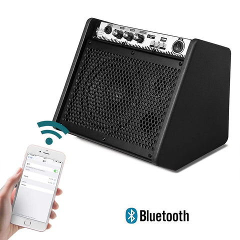 Plug And Play 20W Bluetooth Personal Monitor Amplifier For Electronic Drums And Keyboard USB Interface Dual 6.5 Inch Woofer
