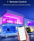 Smart WiFi LED Light Bulbs 2 Pack, Dimmable RGBWW 2700K to 6500K, 810 Lumens, 60W Equiv, remote control via smartphone app.