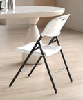 Built Tough 350 Pound Weight Capacity Plastic Folding Chair With Reinforced Steel Frame For Indoor And Outdoor Use At Weddings