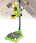 Beefy Floor Drill Press Stand And Work Station Table Top With 90 Degree Rotating Frame for precision drilling on boards and surfaces
