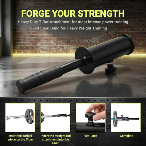 Landmine Attachment For 2 Inch Olympic Barbell Universal Fit For Most Gym Bars And Landmine Stands Fast Tool Free Assembly
