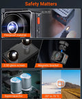 Dual Front And Rear Dash Cam With 2.7K Plus 2.7K Recording, STARVIS Sensors, UL 94V0 fire-proof material and features