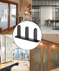 4 Pack Floor Mount Sliding Door Guides With Screws For 1 3 8 Inch Thick Doors, Bottom Track Guides For Barn Doors